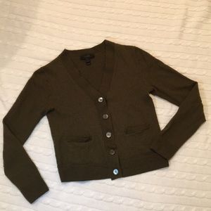 J. Crew merino wool Cardigan, green - size S